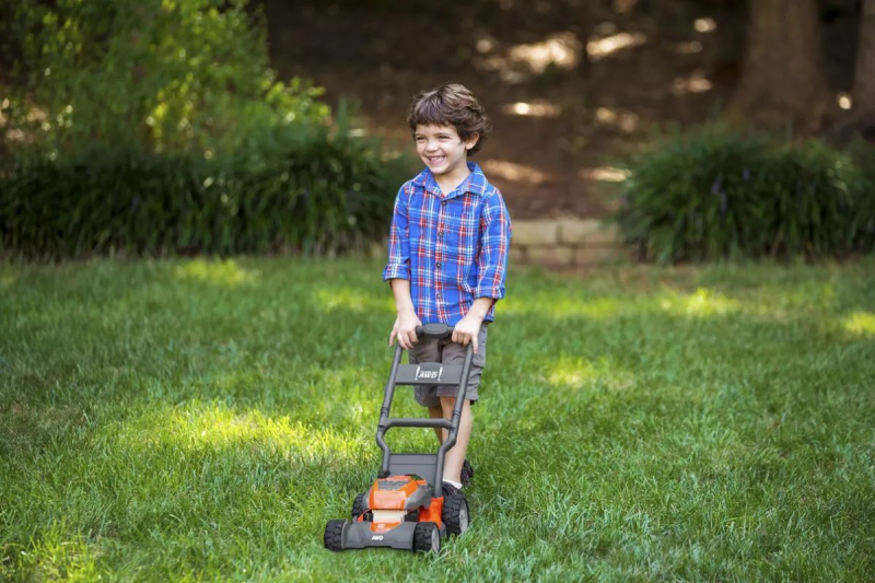 Toy Lawnmover, Row, Without Ba